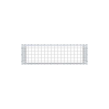Gavión complementario de tipo 3 100 cm x 50 cm x 30 cm (L x A x P), malla 5 cm x 5 cm, anillo en C