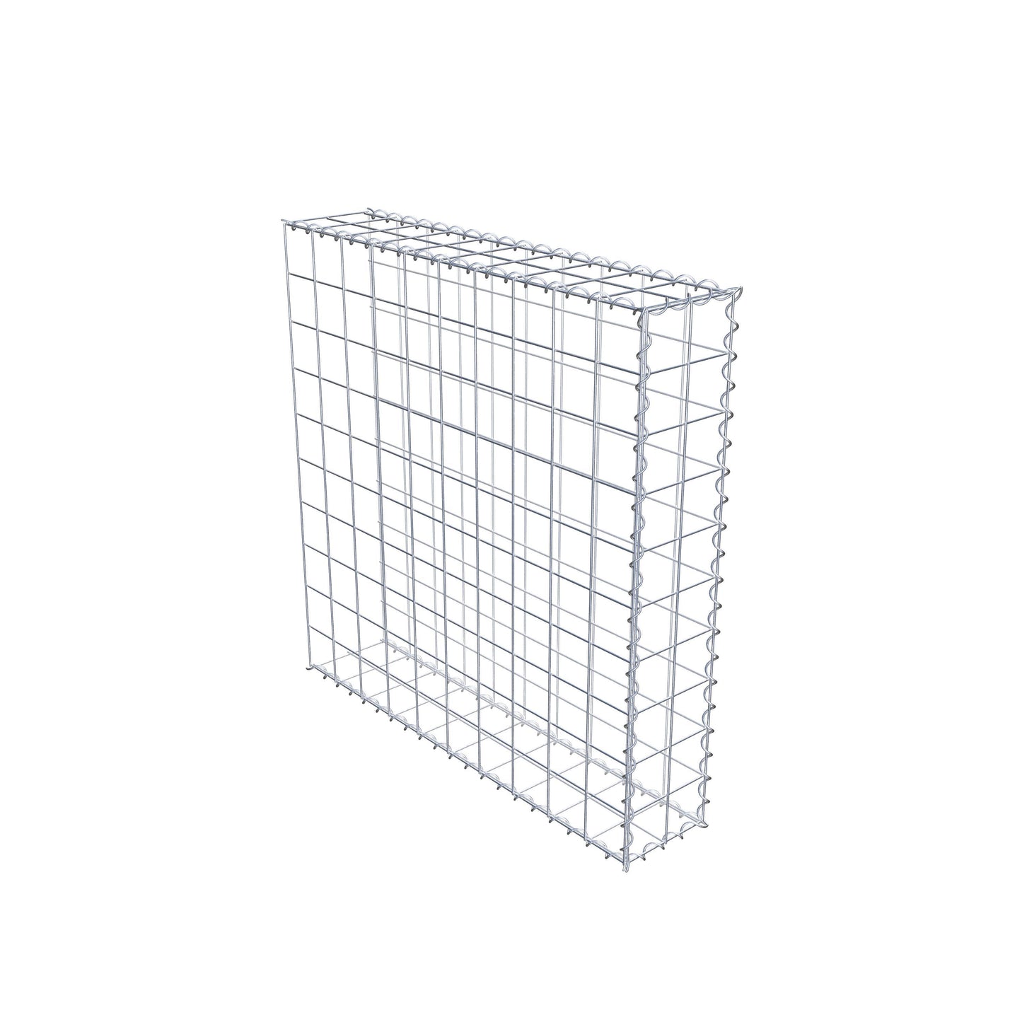 Gavión complementario tipo 2 100 cm x 100 cm x 20 cm (L x A x P), malla 10 cm x 10 cm, espiral