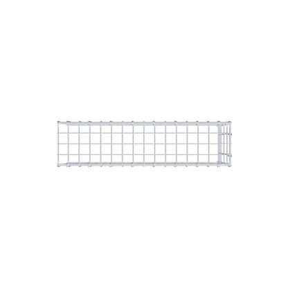 Anbaugabione Typ 4 80 cm x 40 cm x 20 cm (L x H x T), Maschenweite 5 cm x 10 cm, C-Ring