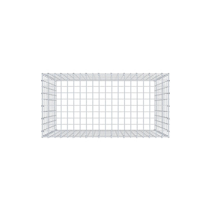 Gavión complementario de tipo 3 100 cm x 90 cm x 50 cm (L x A x P), malla 5 cm x 10 cm, anillo en C