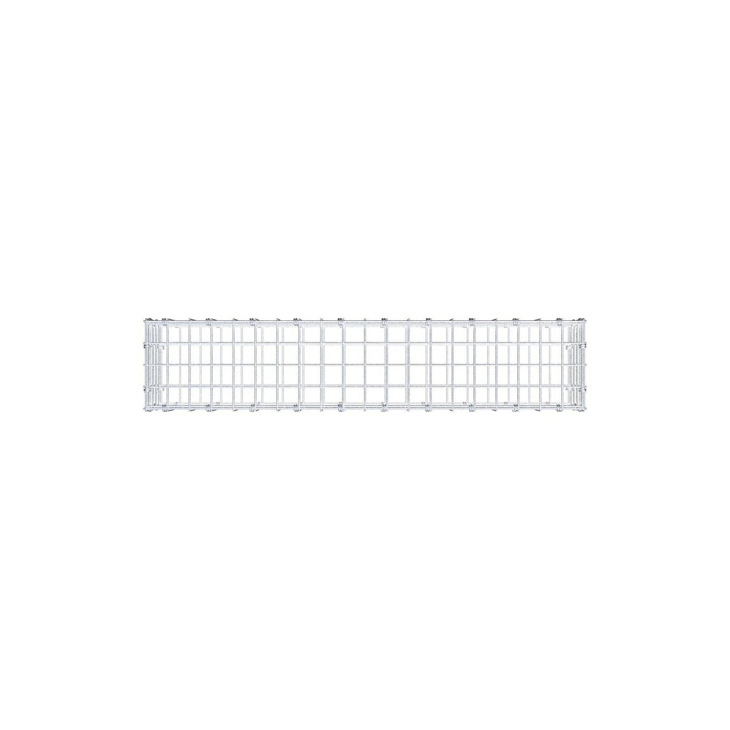Gabion 100 cm x 20 cm x 20 cm (L x H x P), mailles 5 x 5 cm, anneau en spirale