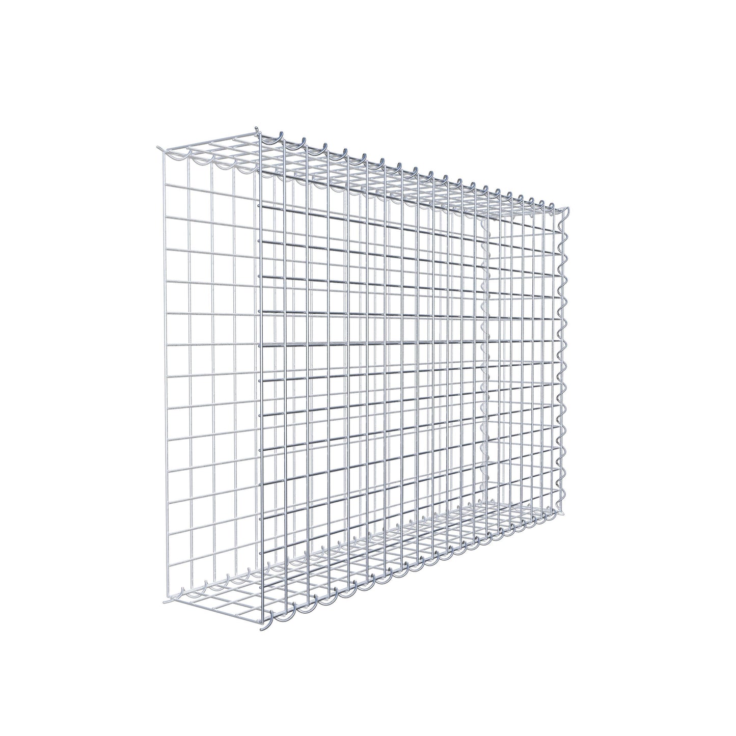Gabion rapporté type 2 100 cm x 70 cm x 20 cm (L x H x P), mailles 5 cm x 5 cm, spirale