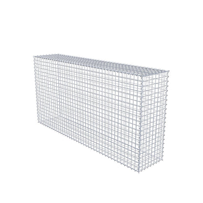 Gabion 200 cm x 100 cm x 40 cm (L x H x D), maskstorlek 5 cm x 5 cm, spiral