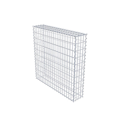 Gabbione 100 cm x 100 cm x 20 cm (L x H x P), maglia 5 cm x 10 cm, spirale