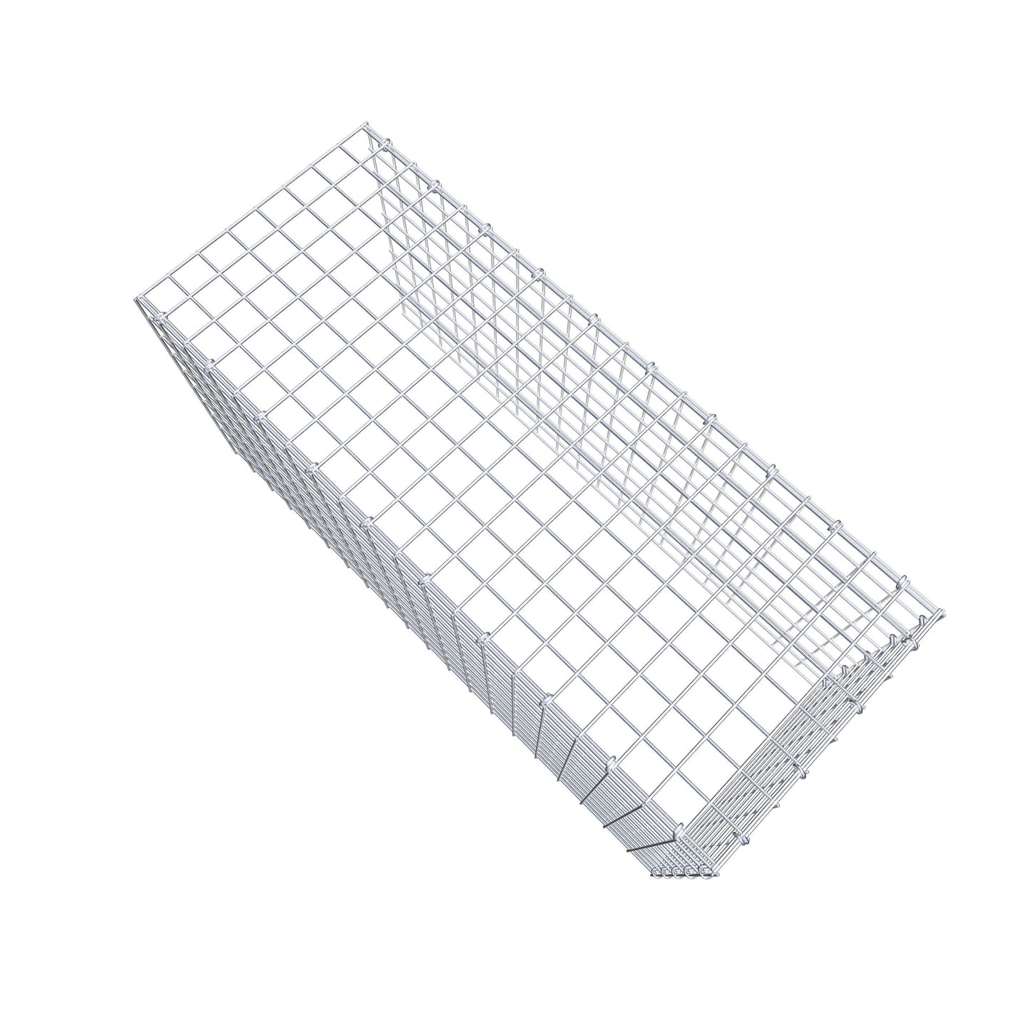 Opzetpaal type 4 100 cm x 50 cm x 40 cm (L x H x D), maaswijdte 5 cm x 5 cm, C-ring