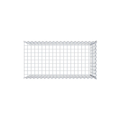 Grown-on gabion type 4 100 cm x 60 cm x 50 cm (L x H x D), mesh size 5 cm x 10 cm, spiral