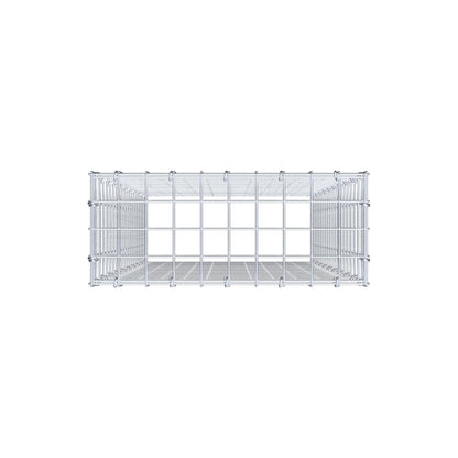 Gavión complementario de tipo 3 100 cm x 50 cm x 20 cm (largo x alto x fondo), malla 5 cm x 5 cm, anillo en C