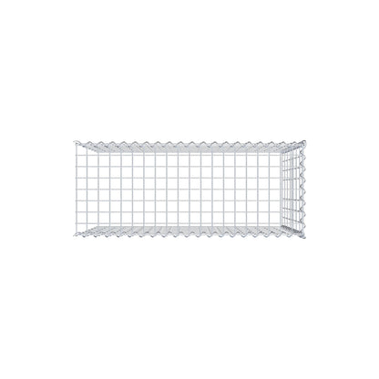 Gabion rapporté type 4 100 cm x 70 cm x 40 cm (L x H x P), mailles 5 cm x 10 cm, spirale