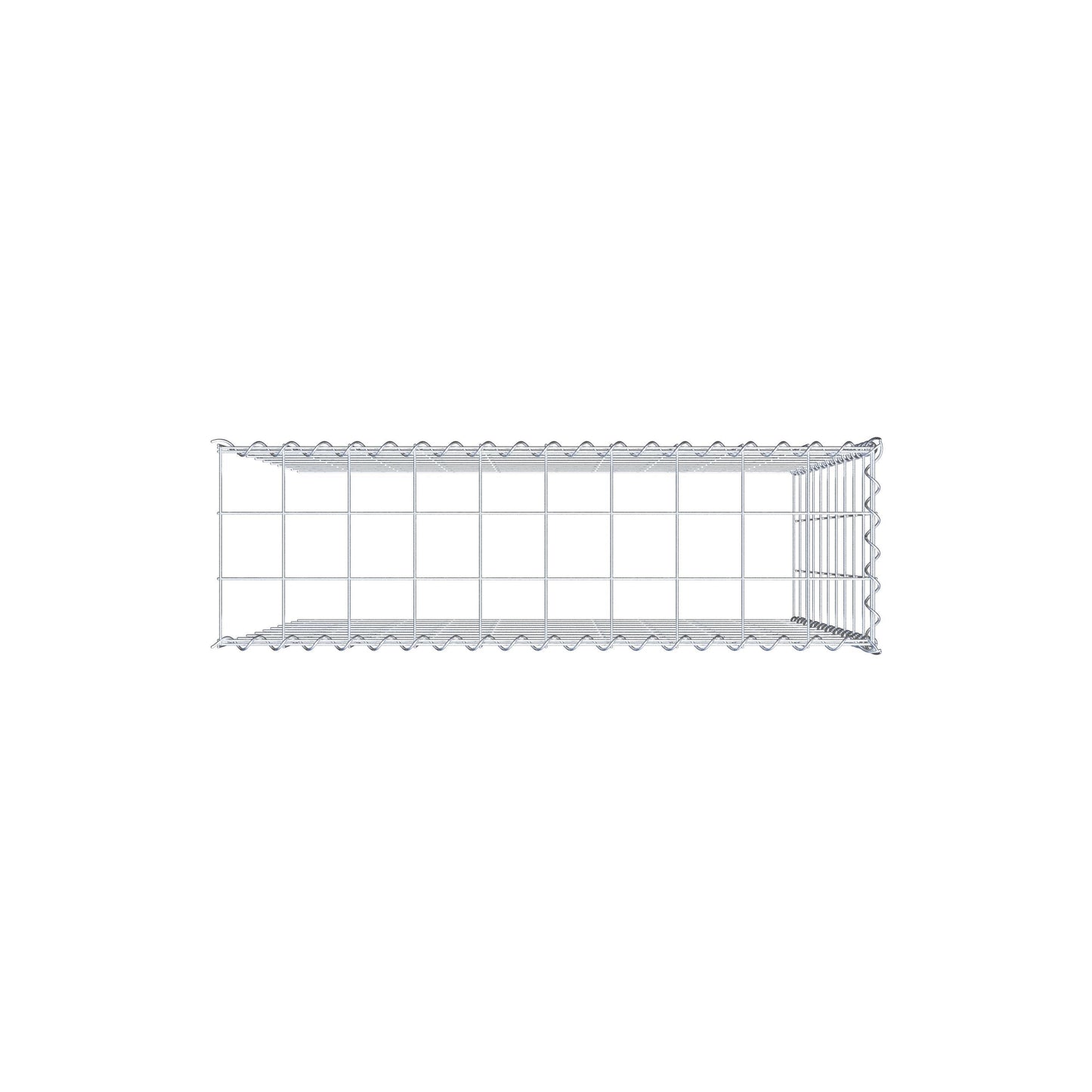 Extra gabion typ 4 100 cm x 100 cm x 30 cm (L x H x D), maskstorlek 10 cm x 10 cm, spiral