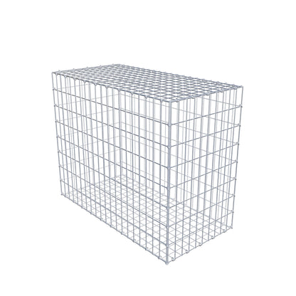 Gavión 100 cm x 80 cm x 50 cm (L x A x P), luz de malla 5 cm x 10 cm, anillo en C