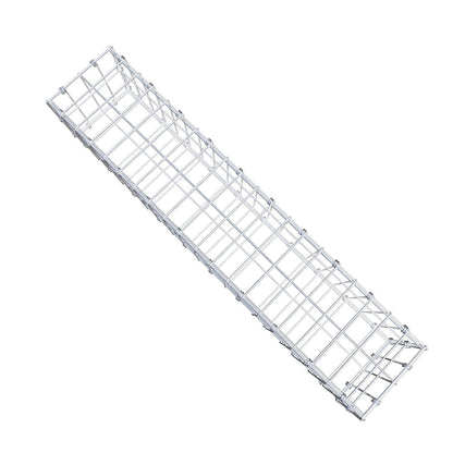 Gabião 100 cm x 20 cm x 20 cm (C x A x P), malhagem 5 x 10 cm, anel espiral
