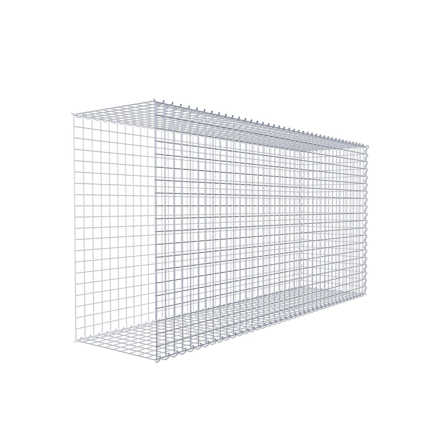 Gavión complementario tipo 2 200 cm x 100 cm x 50 cm (L x A x P), malla 5 cm x 5 cm, espiral