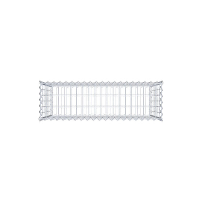 Schanskorf 100 cm x 70 cm x 30 cm (L x H x D), maaswijdte 5 cm x 10 cm, spiraal