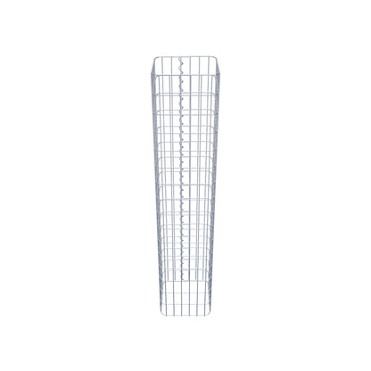 Colonne de gabion carrée 32 cm x 32 cm, 160 cm de hauteur, MW 5 cm x 10 cm