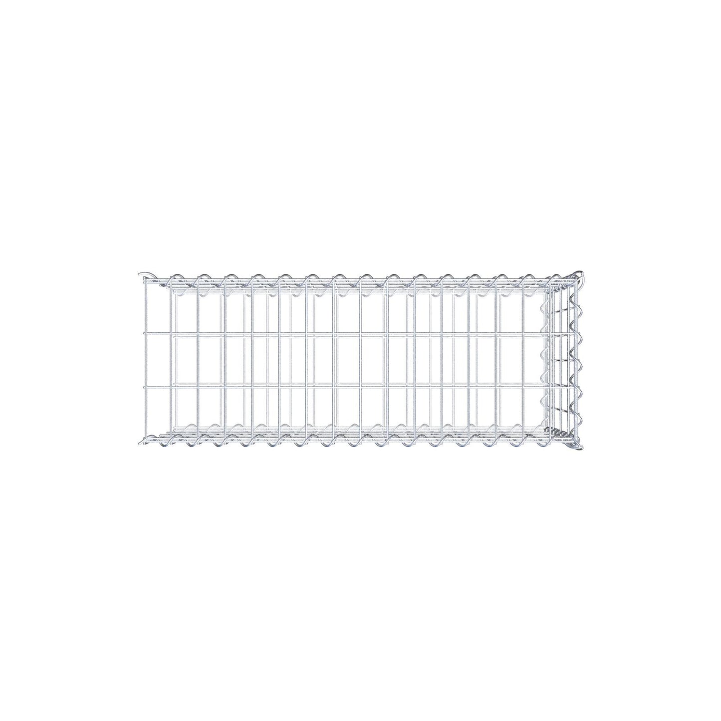 Gavión adicional tipo 2 80 cm x 40 cm x 30 cm (L x A x P), malla 5 cm x 10 cm, en espiral