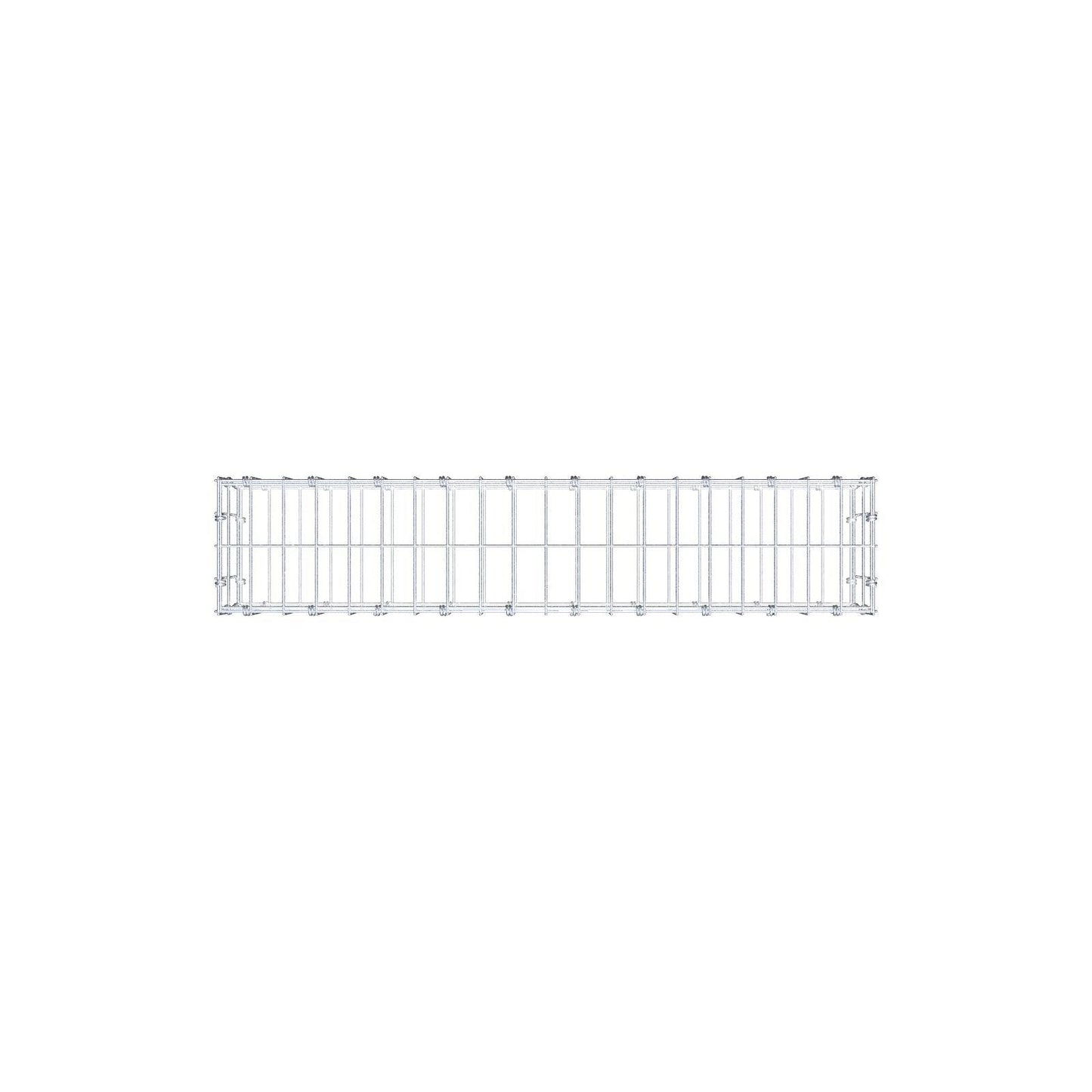 Gabião 100 cm x 20 cm x 20 cm (C x A x P), malhagem 5 x 10 cm, anel espiral
