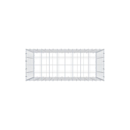 Gabion 100 cm x 80 cm x 40 cm (L x H x D), mesh size 10 cm x 10 cm, C-ring