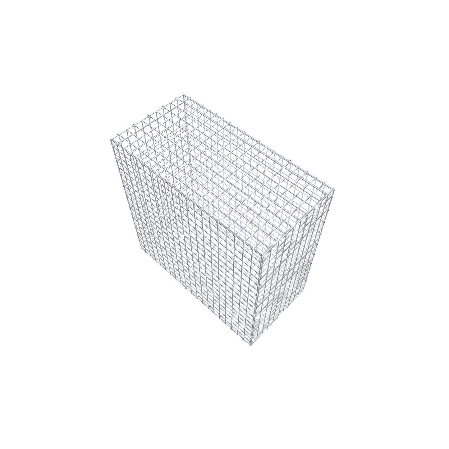 Gavión 100 cm x 100 cm x 50 cm (L x A x P), luz de malla 5 cm x 5 cm, anillo en C