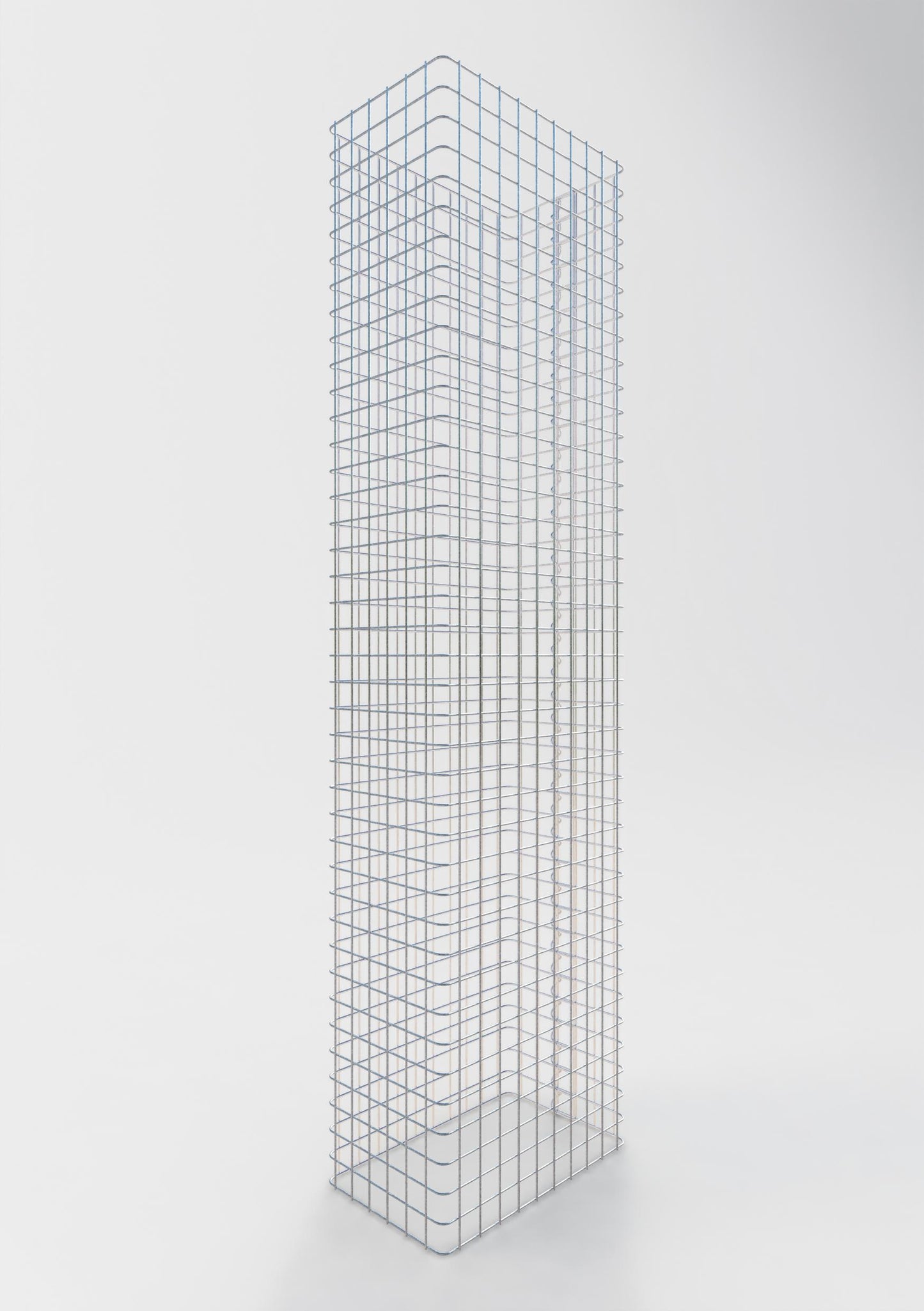 Valla de gaviones longitud 52 cm, altura 160 cm, profundidad 32 cm, malla 5 x 5 cm