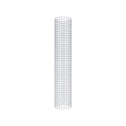 Gabion column around 37 cm diameter, 200 cm height, mesh size 5 cm x 5 cm