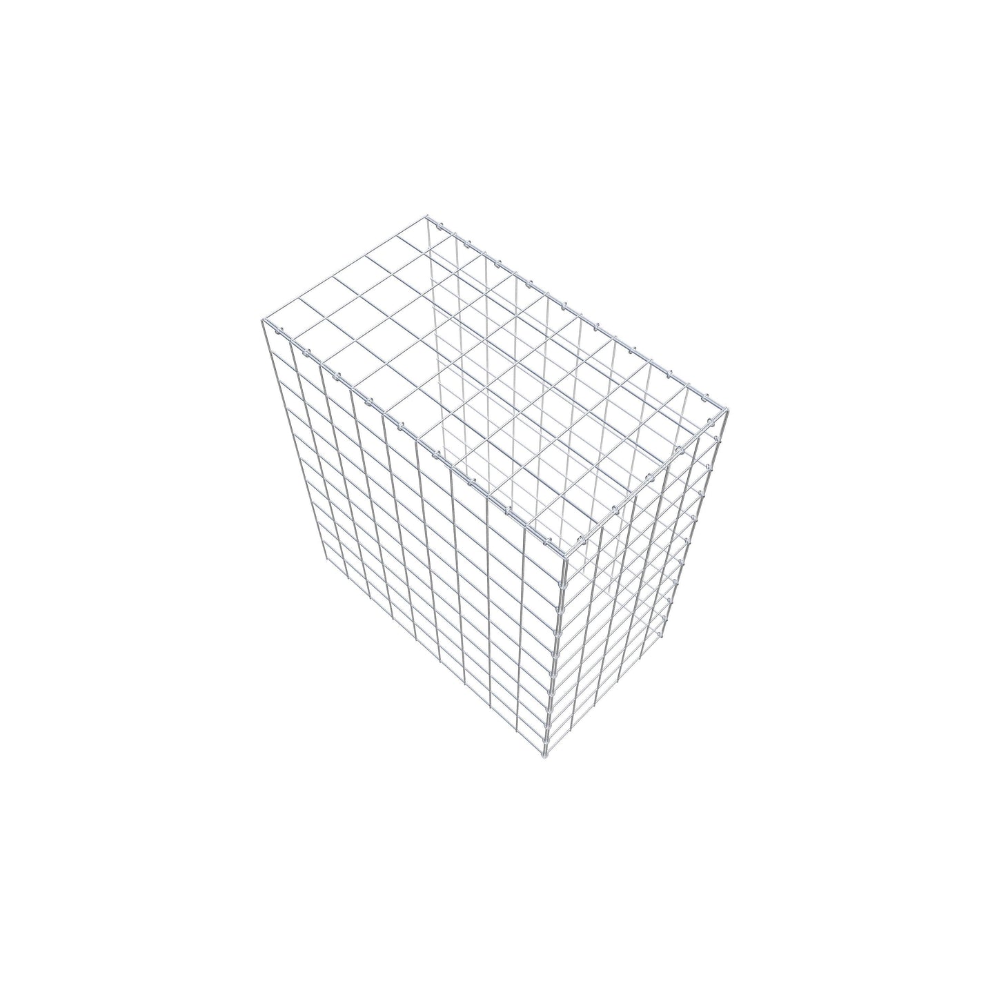 Gabbione aggiuntivo tipo 4 100 cm x 90 cm x 50 cm (L x H x P), maglia 10 cm x 10 cm, anello a C