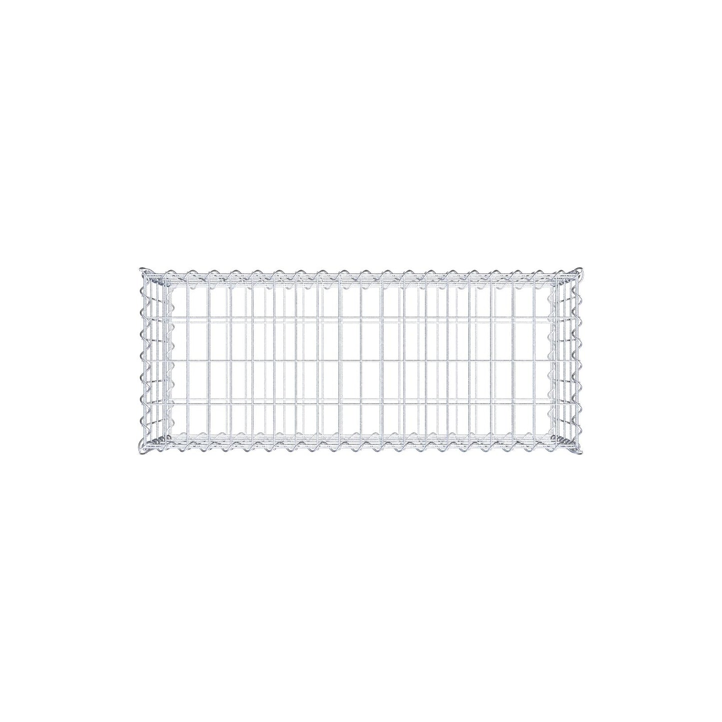 Gavión 100 cm x 40 cm x 40 cm (largo x alto x fondo), malla 5 cm x 10 cm, en espiral