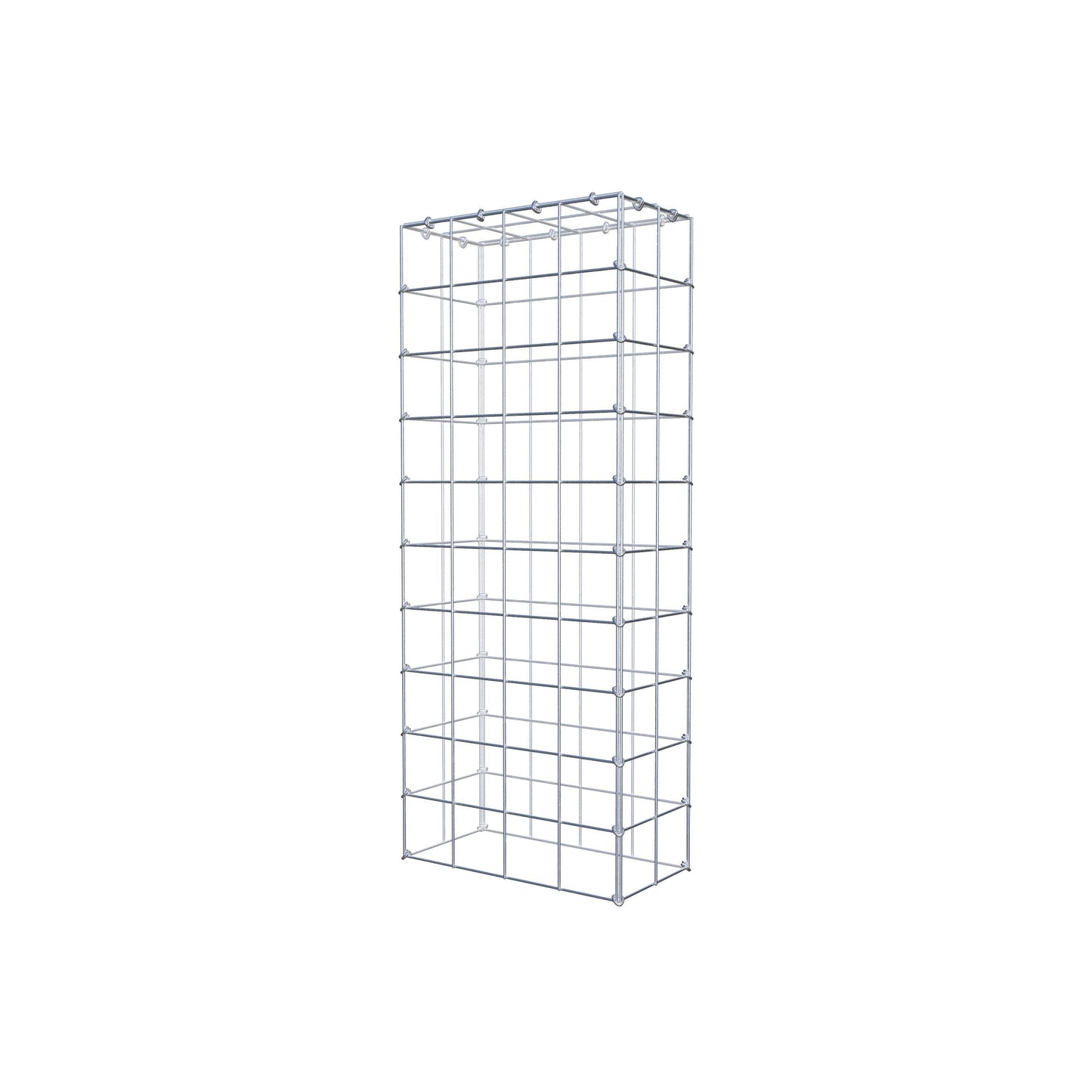 Gavión complementario de tipo 3 100 cm x 20 cm x 40 cm (L x A x P), malla 10 cm x 10 cm, anillo en C