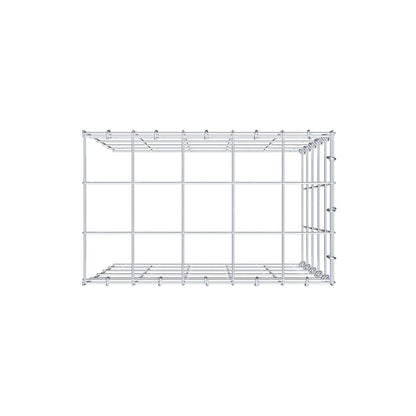 Gavión adicional tipo 4 50 cm x 50 cm x 30 cm (L x A x P), malla 10 cm x 10 cm, anillo en C