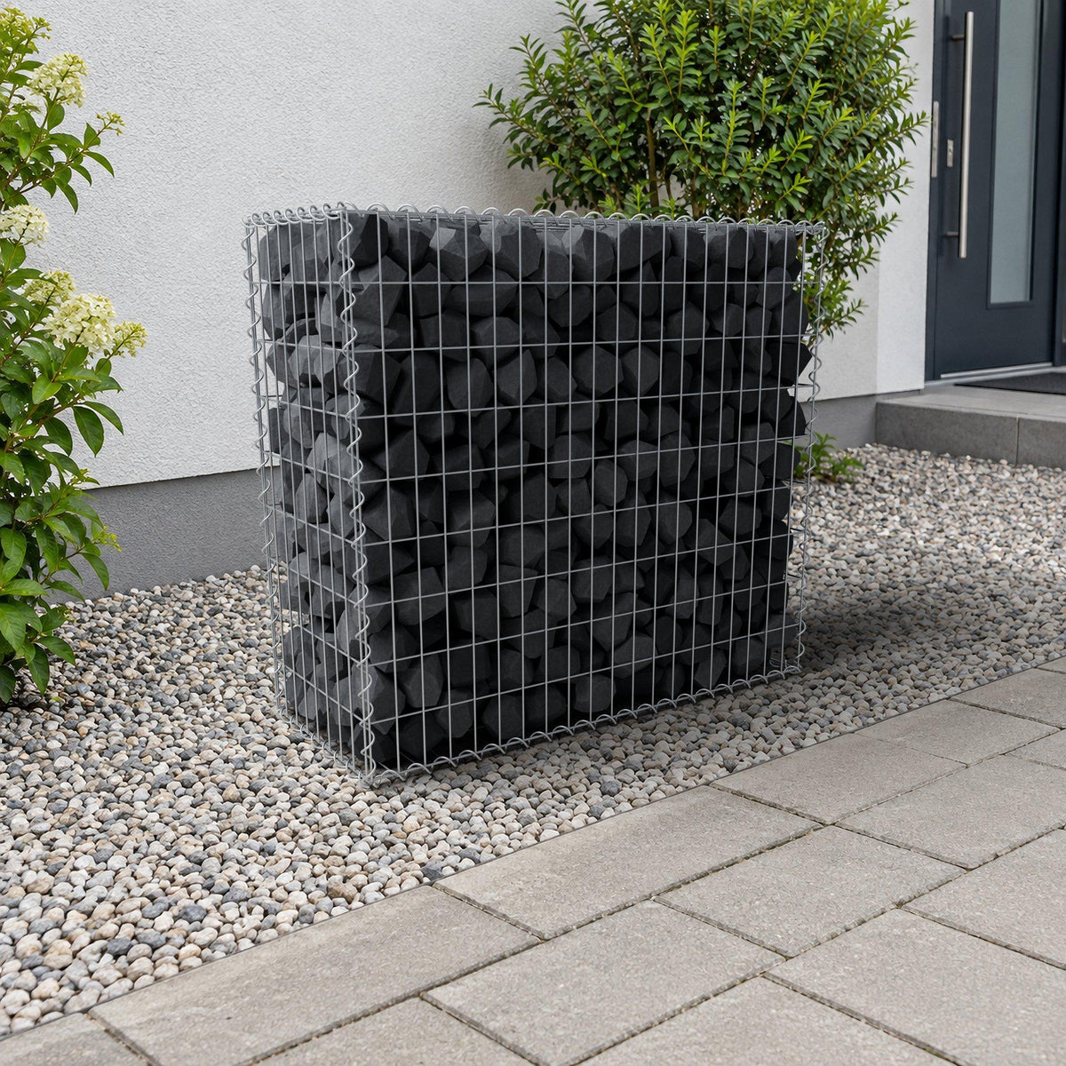 Gabione 100 cm x 90 cm x 40 cm (L x H x T), Maschenweite 5 cm x 10 cm, Spirale