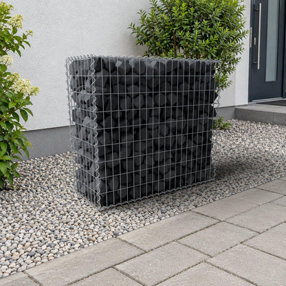 Gabione 100 cm x 90 cm x 40 cm (L x H x T), Maschenweite 5 cm x 10 cm, Spirale