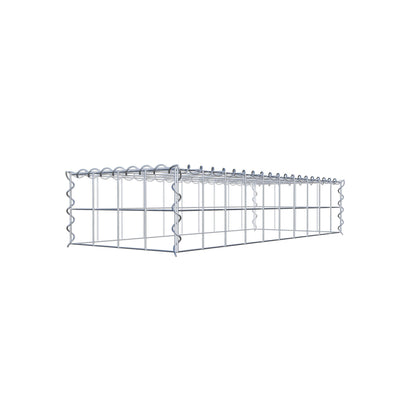 Gavión complementario tipo 3 100 cm x 20 cm x 40 cm (L x A x P), malla 10 cm x 10 cm, espiral