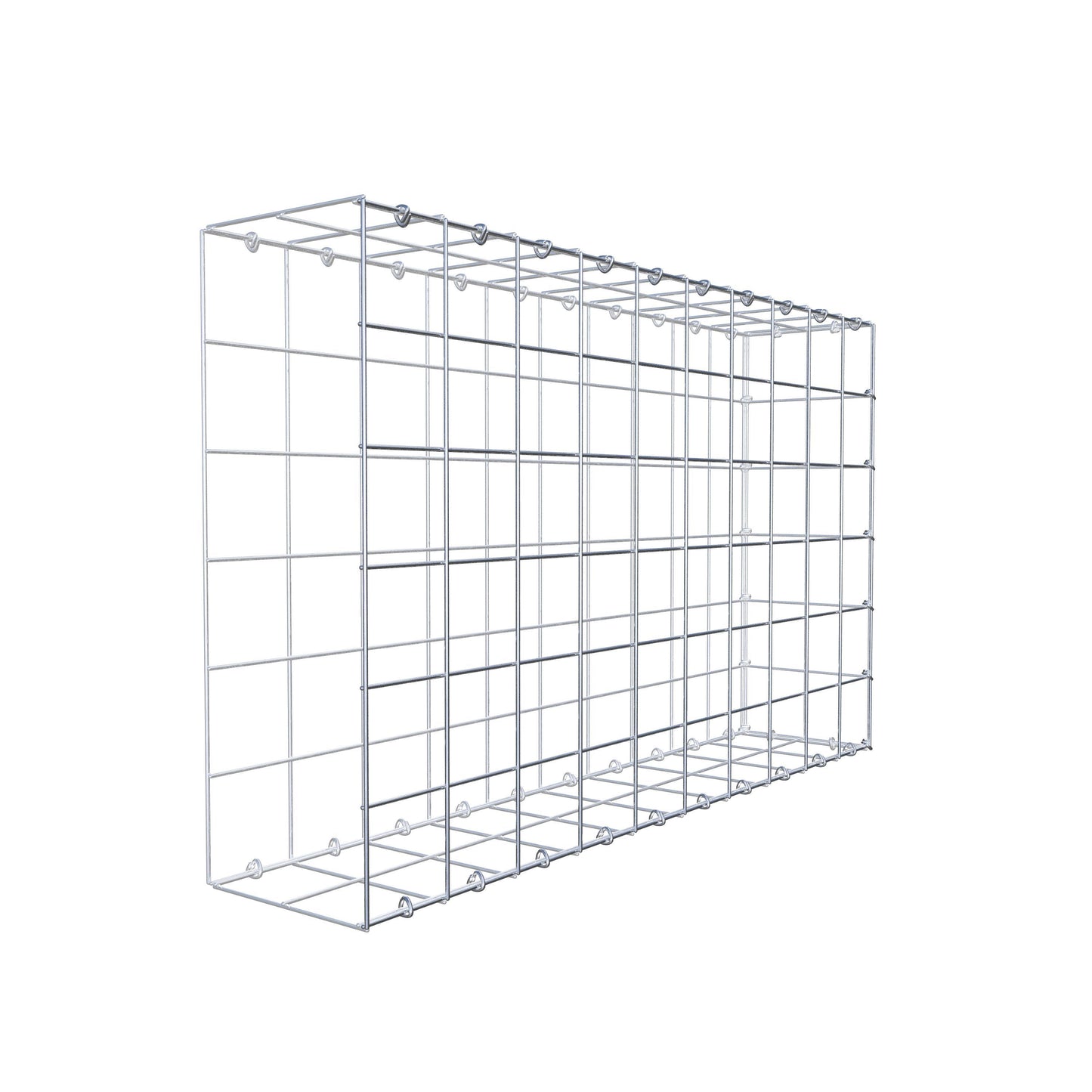 Gabião Tipo 2 100 cm x 60 cm x 20 cm (C x A x P), malhagem 10 cm x 10 cm, anel C