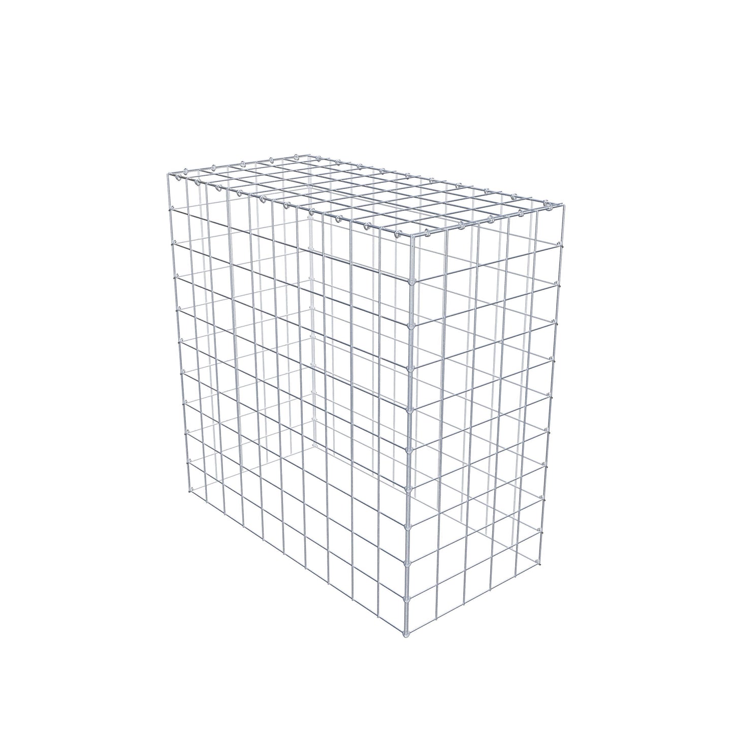Gabião Tipo 3 100 cm x 100 cm x 50 cm (C x A x P), malhagem 10 cm x 10 cm, anel C