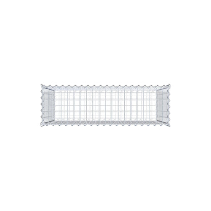 Gavión 100 cm x 70 cm x 30 cm (largo x alto x profundidad), tamaño de malla 5 cm x 5 cm, espiral