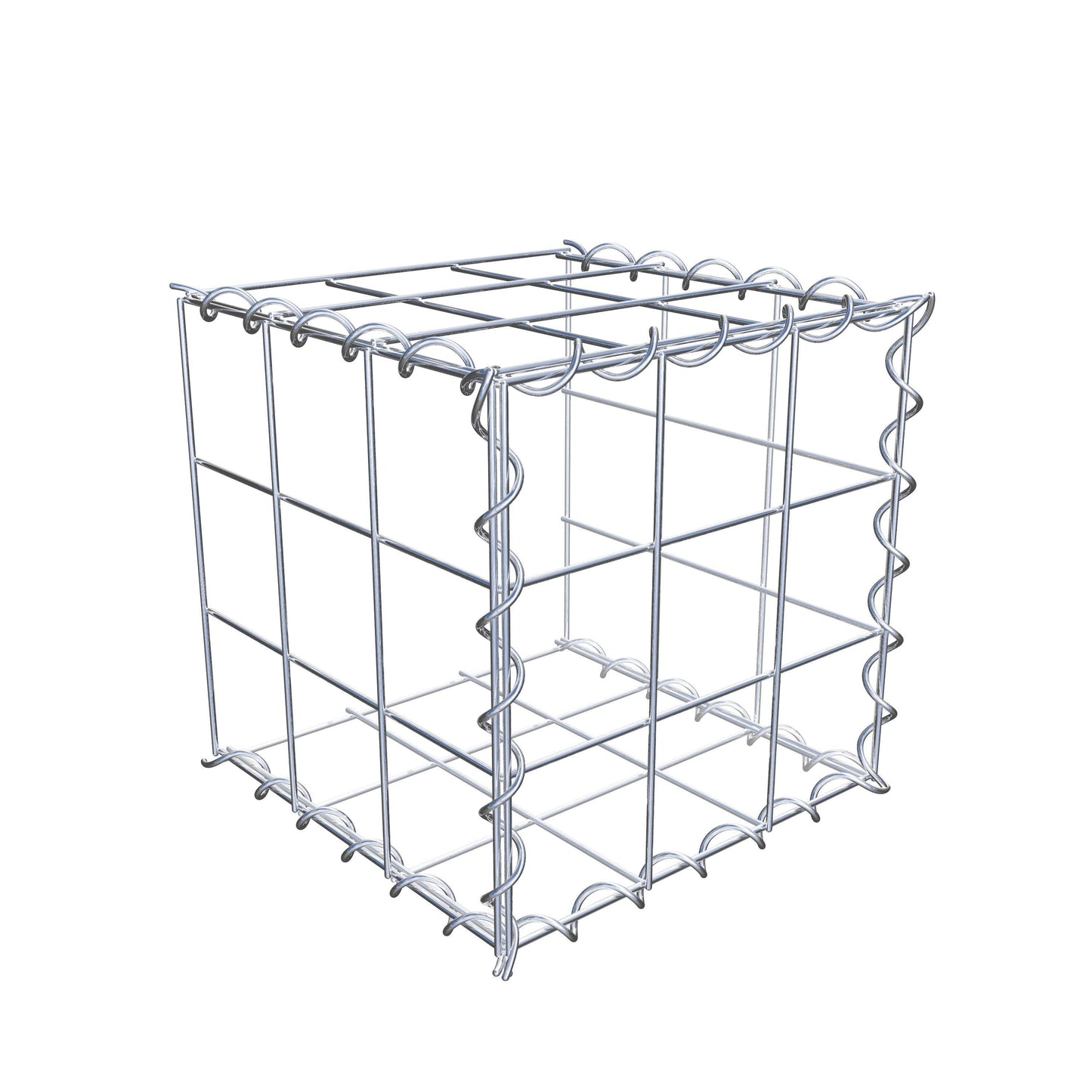 Gavión adicional tipo 2 30 cm x 30 cm x 30 cm (L x A x P), malla 10 cm x 10 cm, en espiral
