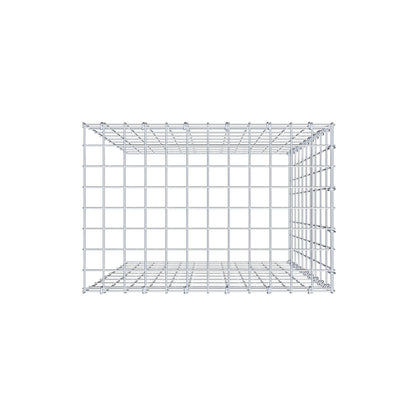 Type 4 oplegkorf 100 cm x 60 cm x 40 cm (L x H x D), maaswijdte 5 cm x 10 cm, C-ring