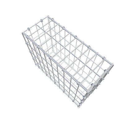 Gabião 50 cm x 40 cm x 20 cm (C x A x P), malhagem 5 x 10 cm, anel espiral