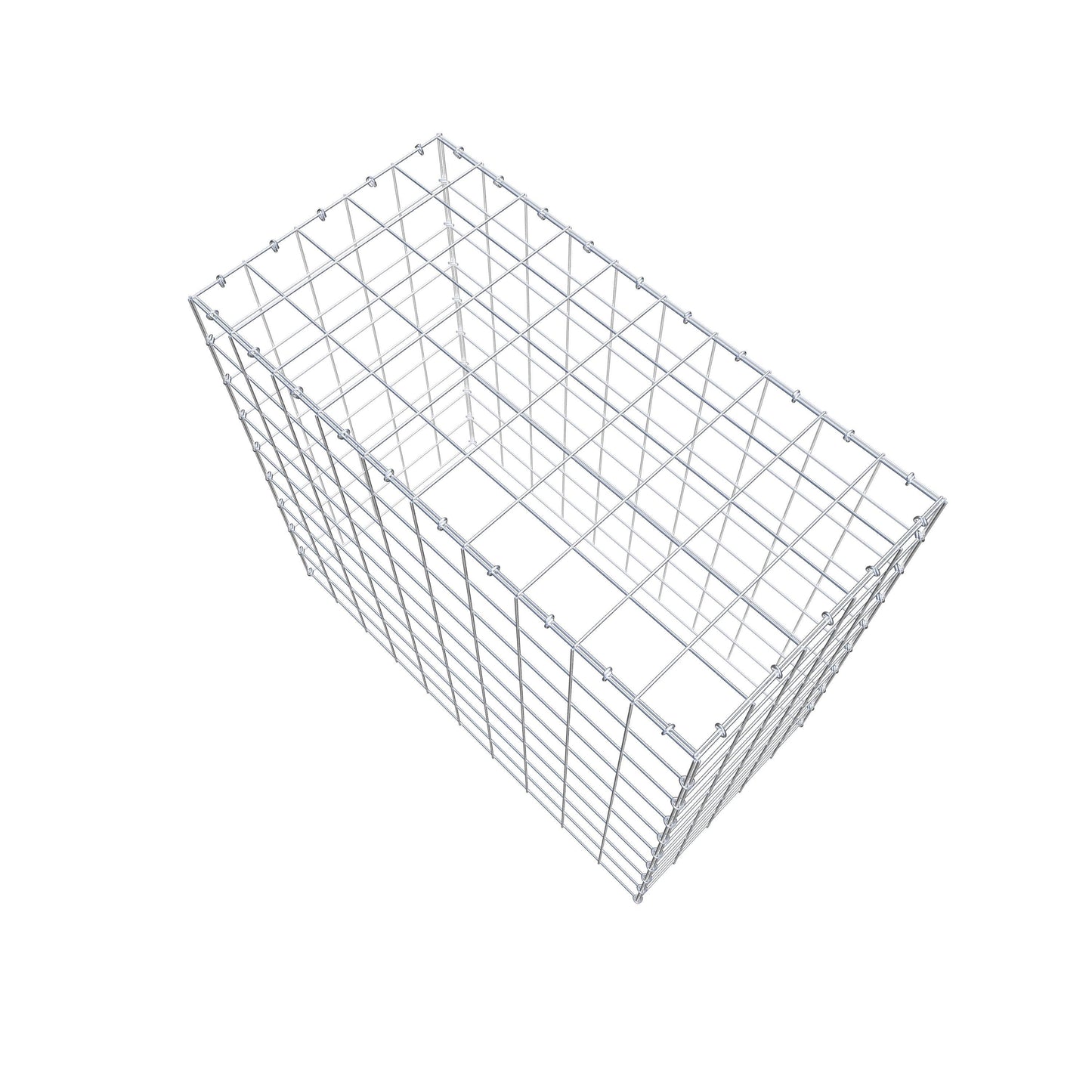 Gavión complementario de tipo 3 100 cm x 90 cm x 50 cm (L x A x P), malla 10 cm x 10 cm, anillo en C
