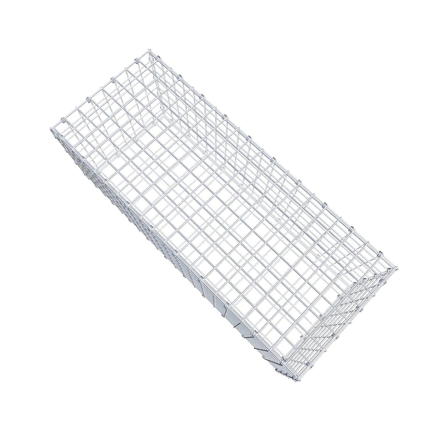 Gavión 100 cm x 40 cm x 40 cm (L x A x P), luz de malla 5 x 5 cm, anillo en espiral