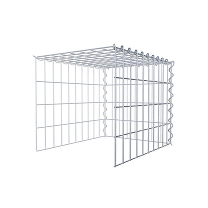 Anbaugabione Typ 4 50 cm x 40 cm x 40 cm (L x H x T), Maschenweite 5 cm x 10 cm, Spirale