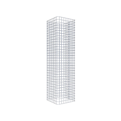 Gabionensäule eckig 42 cm x 42 cm, 160 cm Höhe, MW 5 cm x 5 cm