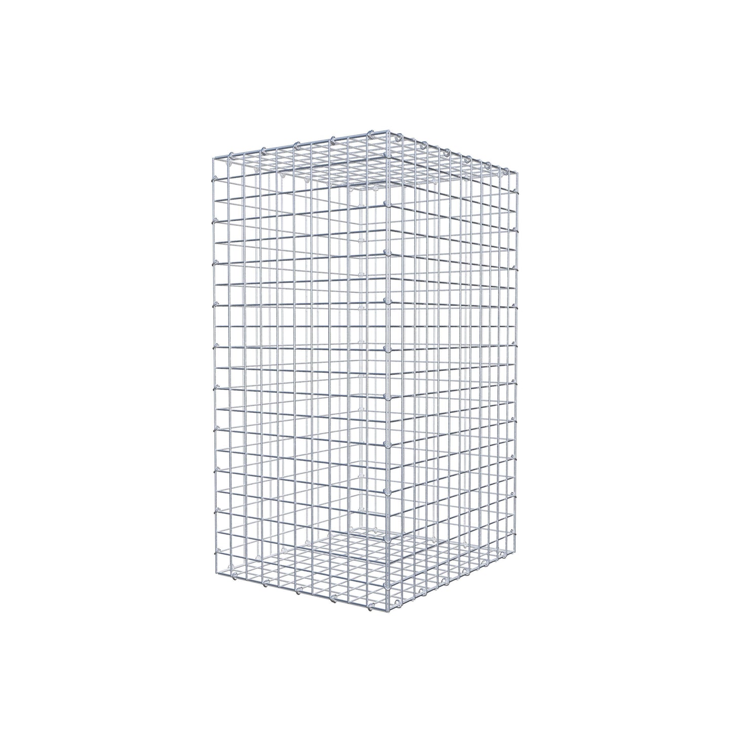Gavión 100 cm x 60 cm x 50 cm (L x A x P), malla 5 cm x 5 cm, anillo en C