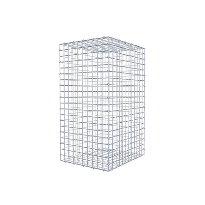 Gavión 100 cm x 60 cm x 50 cm (L x A x P), malla 5 cm x 5 cm, anillo en C