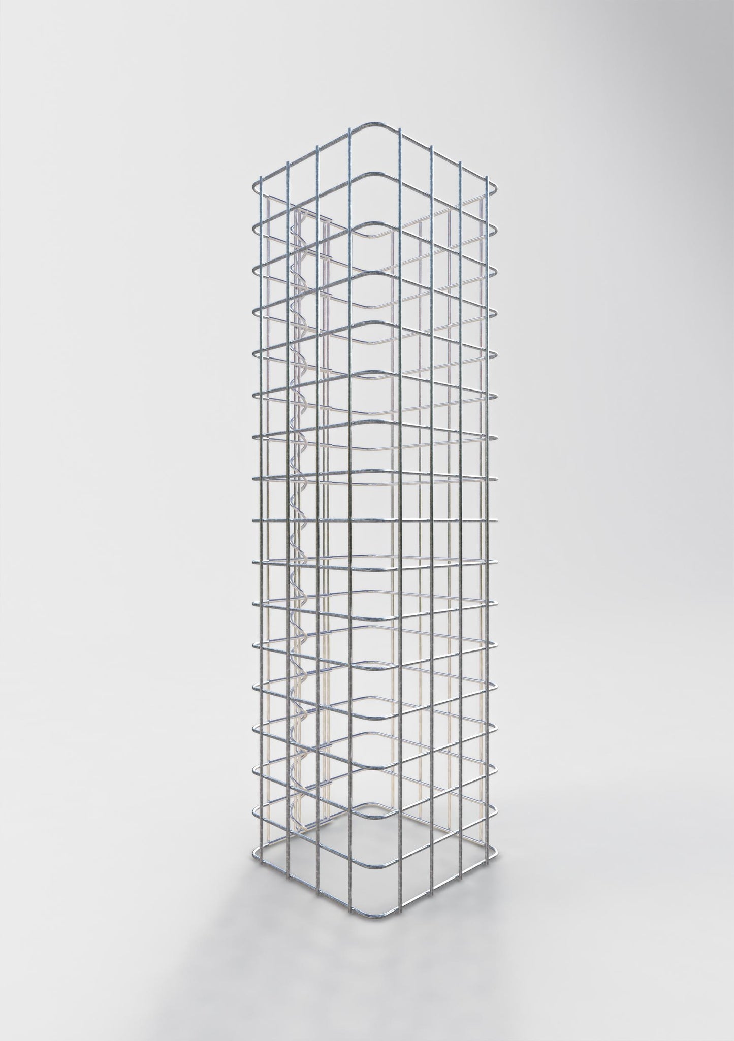 Colonne de gabion carrée 22 cm x 22 cm, hauteur 80 cm, MW 5 cm x 5 cm