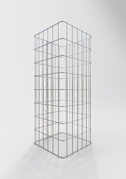 Schanskorfzuil, hoekig 32 cm x 32 cm, 80 cm hoog, MW 5 cm x 10 cm