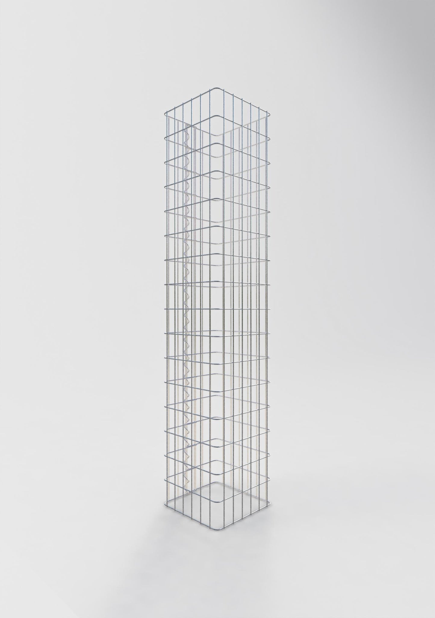 Colonne de gabion carrée 32 cm x 32 cm, 160 cm de hauteur, MW 5 cm x 10 cm