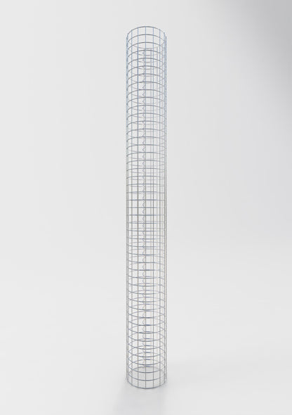 Colonne de gabion ronde 27 cm de diamètre, 230 cm de hauteur, maille 5 cm x 5 cm