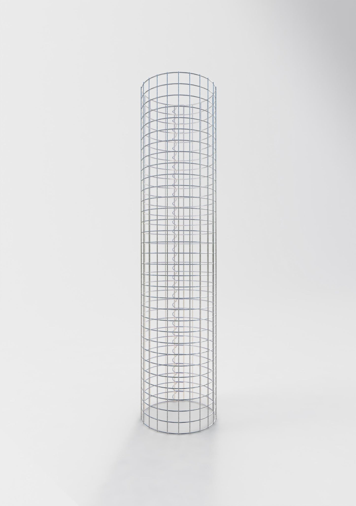 Columna de gaviones redonda 37 cm de diámetro, 160 cm de altura, malla 5 cm x 5 cm