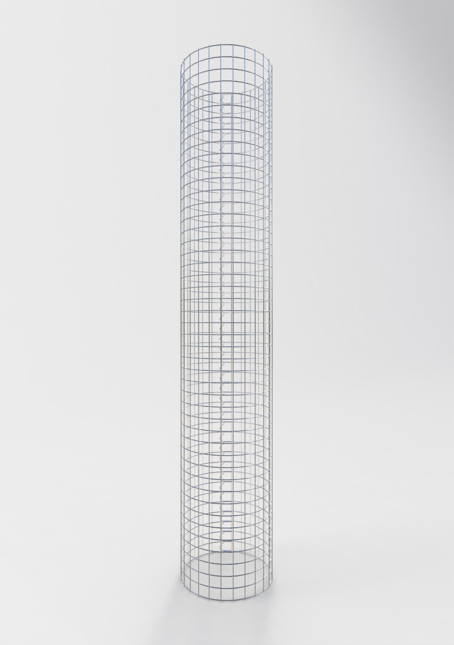 Colonne de gabion ronde 42 cm de diamètre, 230 cm de hauteur, maille 5 cm x 5 cm